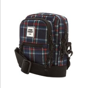OPENING CEREMONY PLAID CROSS BODY BAG